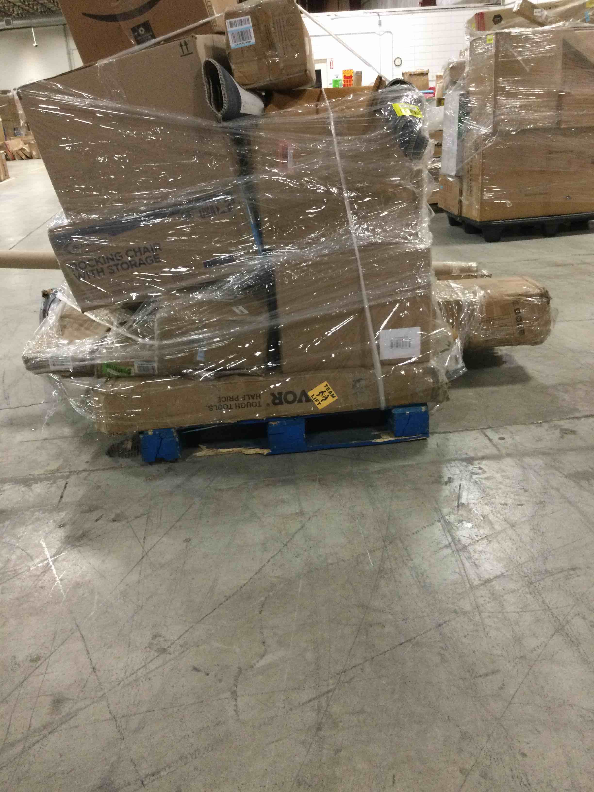 Miscellaneous pallet must take all