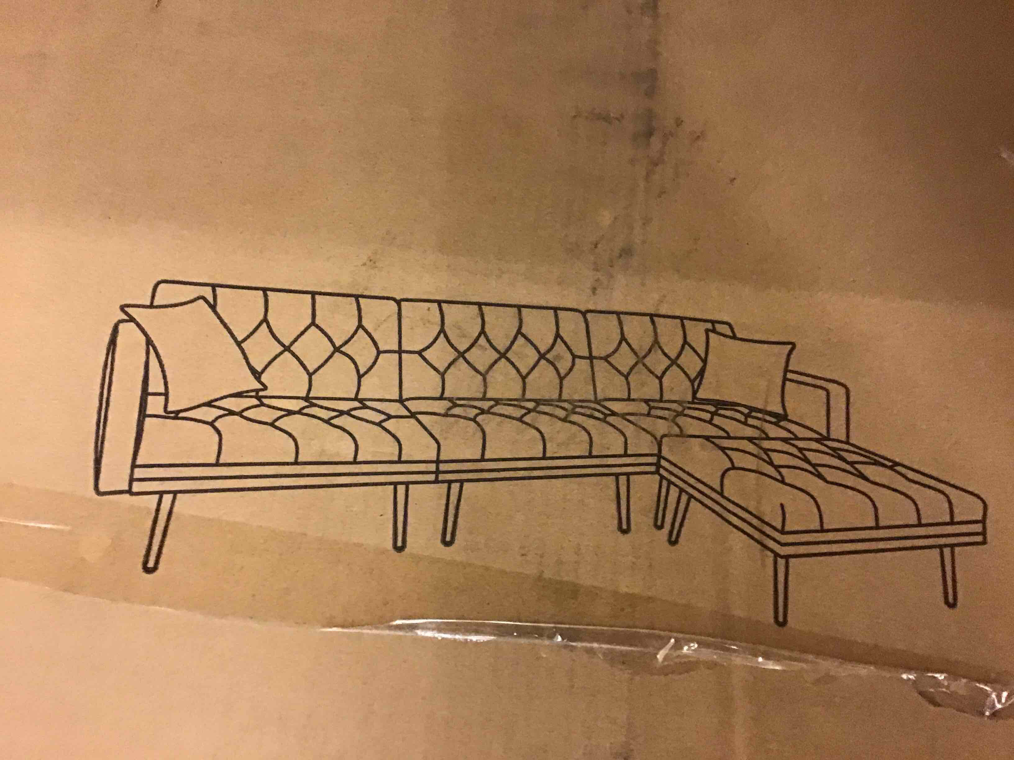 Modern couch  green velvet 