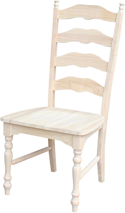 Maine Ladderback with Wood Seat Rta
