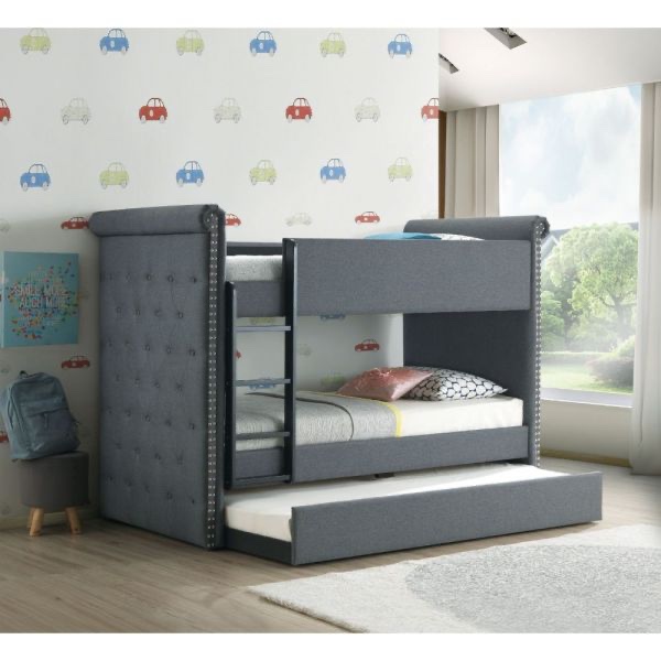 Romana II Twin/Twin Bunk Bed & Trundle gray (box 1 of 3)
