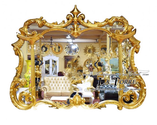 PU243 Gold Framed Mirror