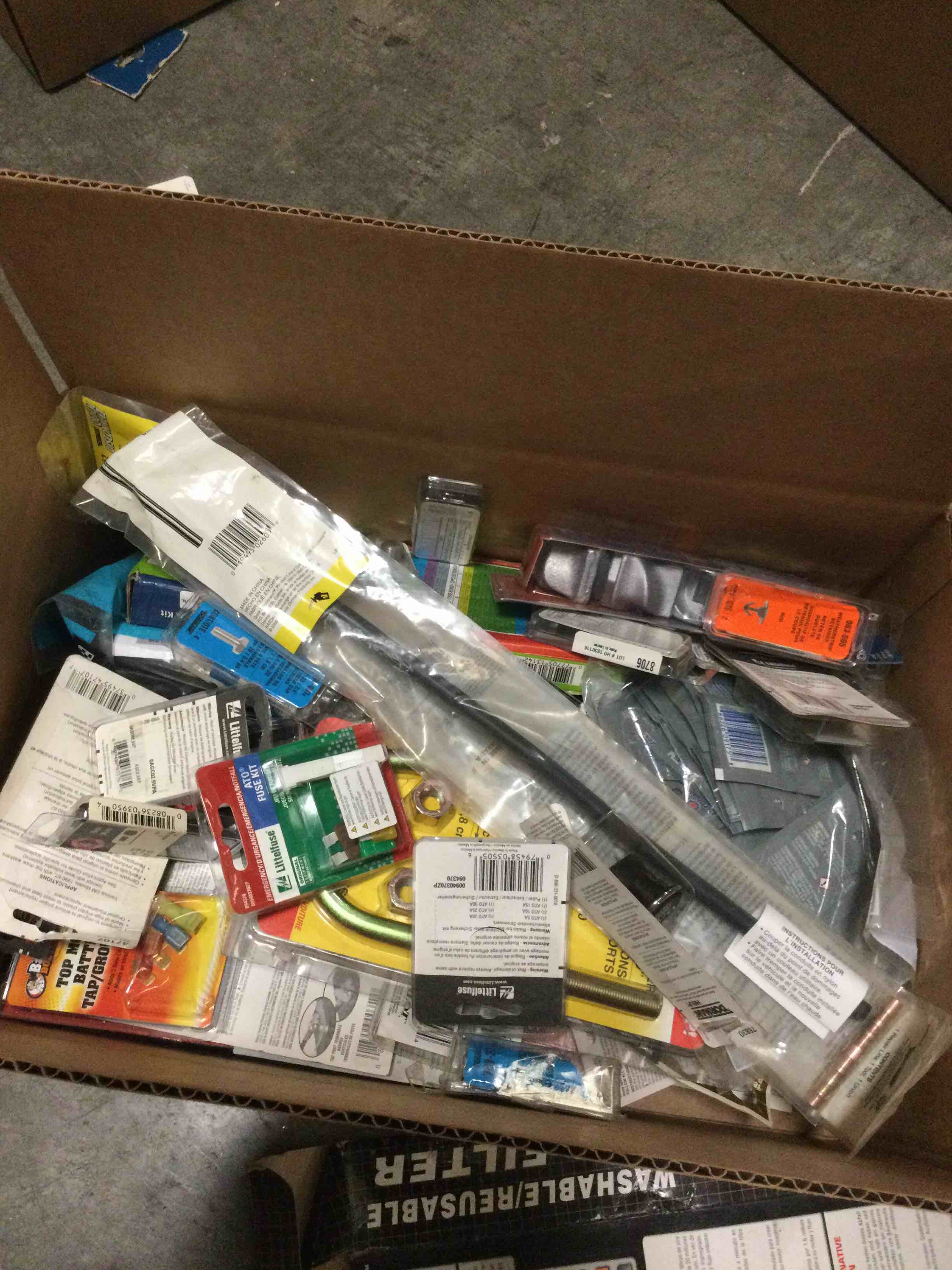 Assortment of auto parts