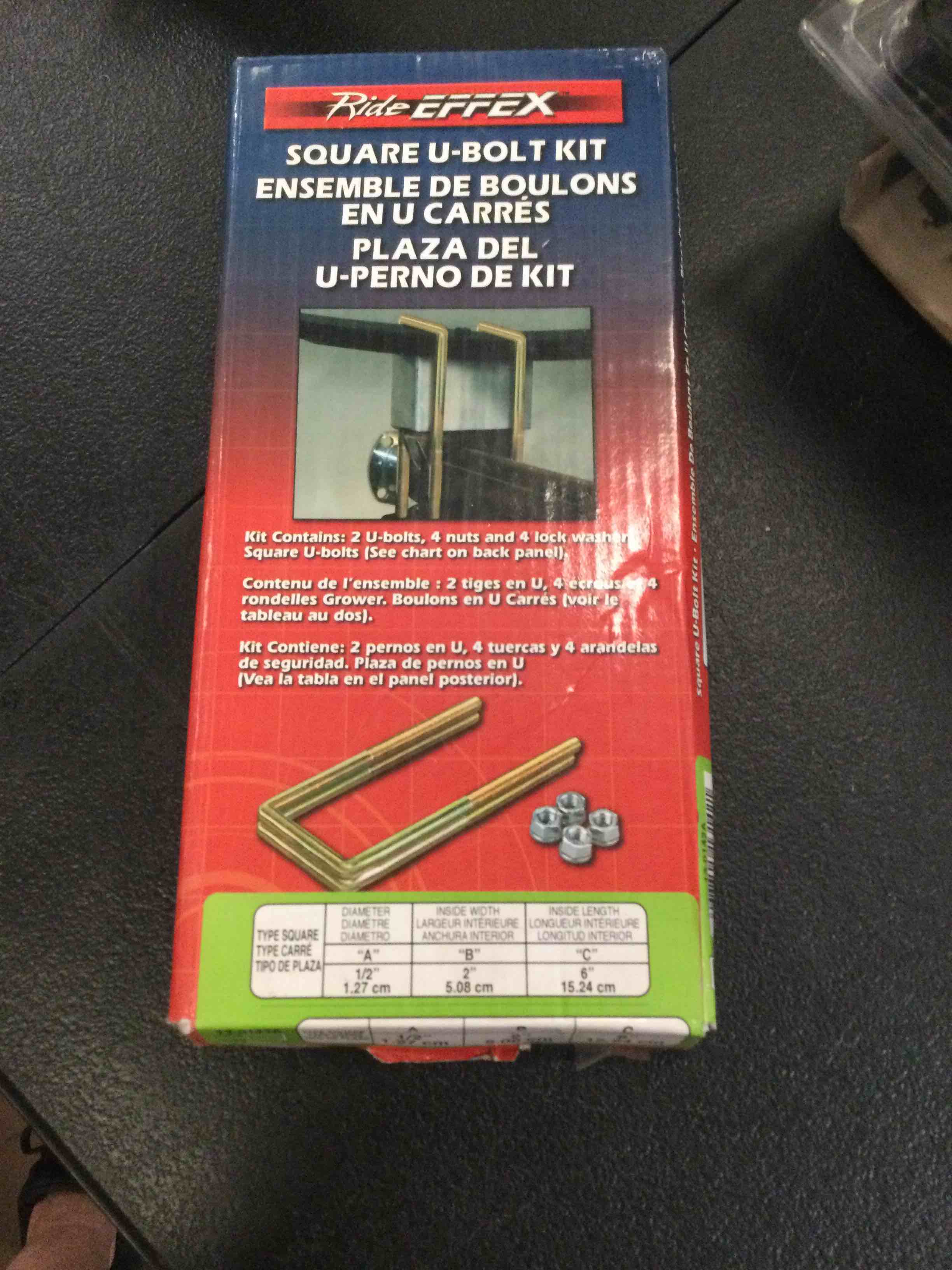 RideEFFEX U-Bolts Kit - 13-0142A