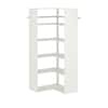 Closet Evolution 30 in. W White Corner Wood Closet System