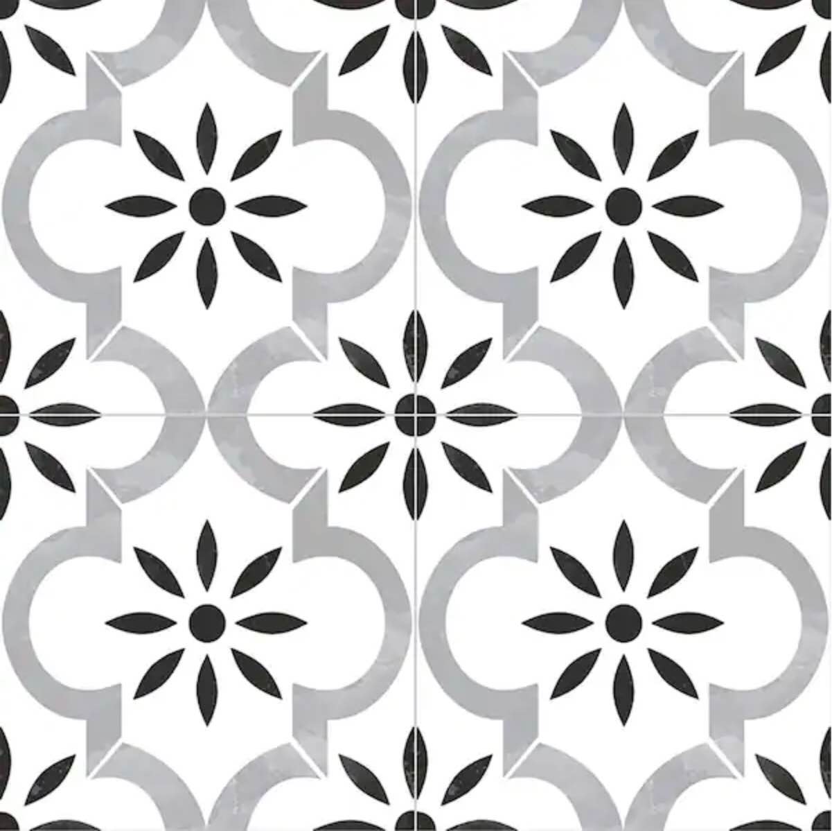 Azila Encaustic 8 in. x 8 in. Matte Porcelain Floor and Wall Tile (5.16 sq. ft./Case)