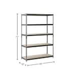 5-Tier Boltless Steel Garage Storage Shelving Unit (Incomplete)