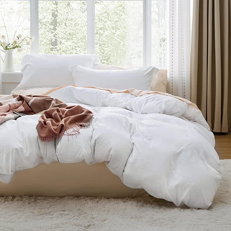 Bedsure White Duvet Cover Set