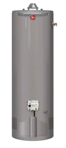 Rheem Performance 50 Gal. Tall 6 Year 38,000 BTU Ultra Low NOx (ULN) Natural Gas Tank Water Heater, XG50T06EN38U1