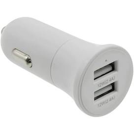 Mobile gear dual car charger with two USB ports 2.1 amp fast charging