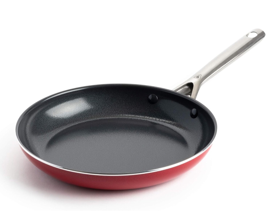 Red Volcano 9.5” Open Frypan (Black Volcanic non-stick)
