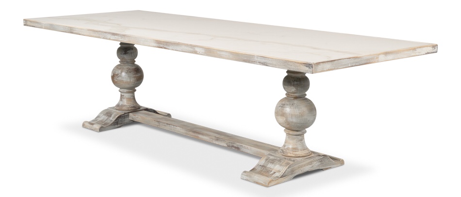 **INCOMPLETE** Sarreid Ltd Casual 108” Dining Rectangular Dining Table