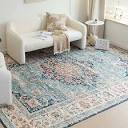 VK WASHABLE LIVING AREA RUG BLUE 9x12