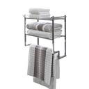 wall mounted rack with towel rack 014982169884
