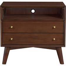 966wal Walnut grand nightstand