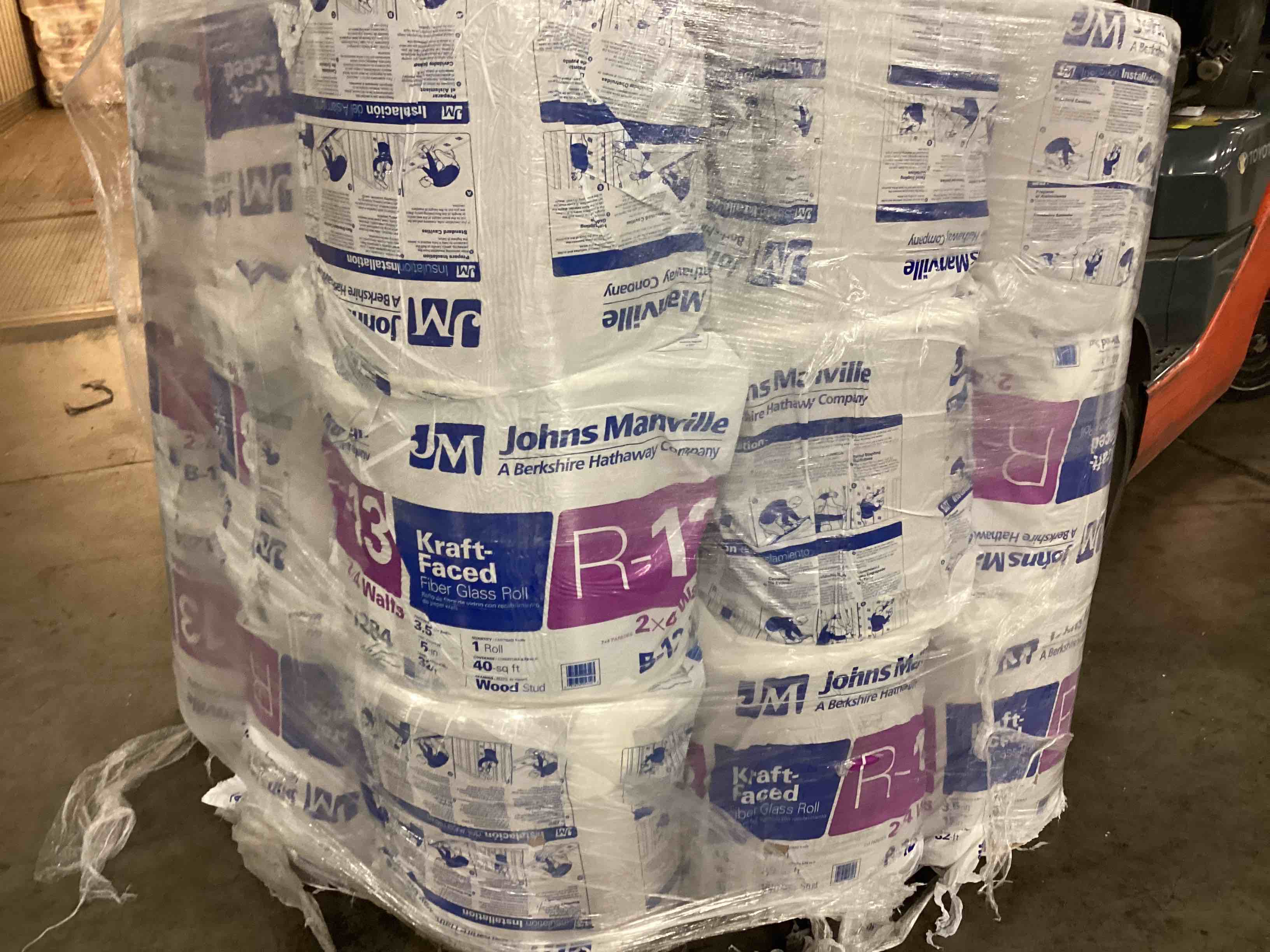 27 rolls r13 15” Kraft faced insulation your bid per roll