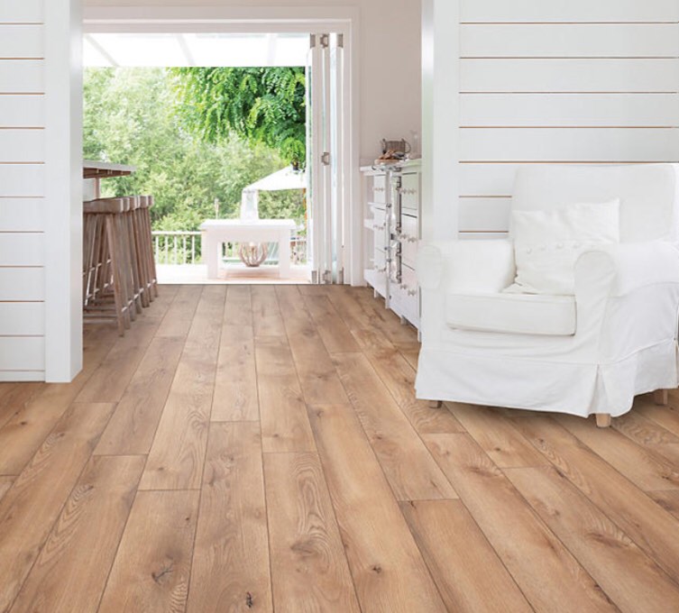 Select Surfaces Heritage Oak Spill Defense Laminate Flooring