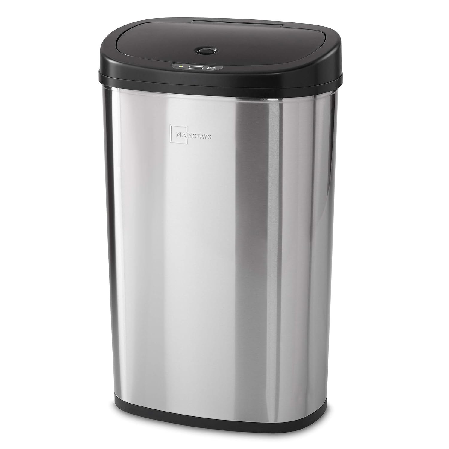 Mainstays 13.2 Gallon Trash Can, Motion Sensor Kitchen Trash Can, Stainless Steel