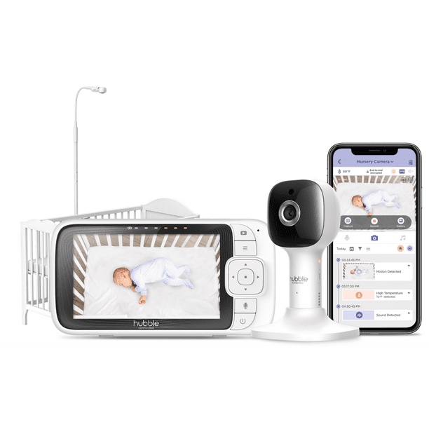 Hubble Connected Nursery Pal Cloud 5" Smart HD Baby Monitor with Camera and Audio