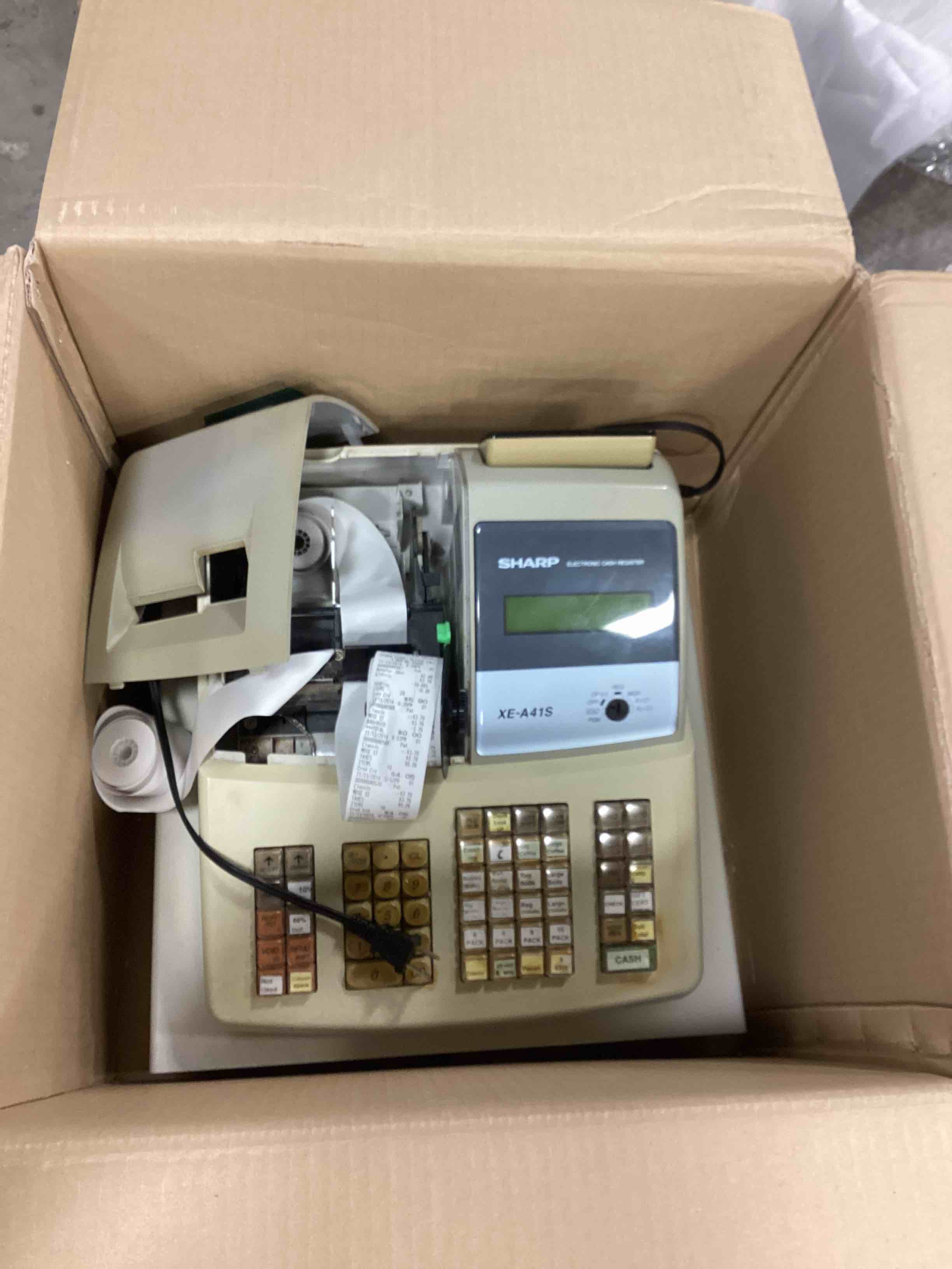 Sharp XE-A41S electric cash register 
