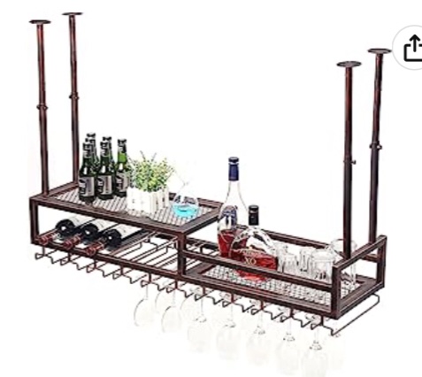 MBQQ wine racks ceiling copper red 