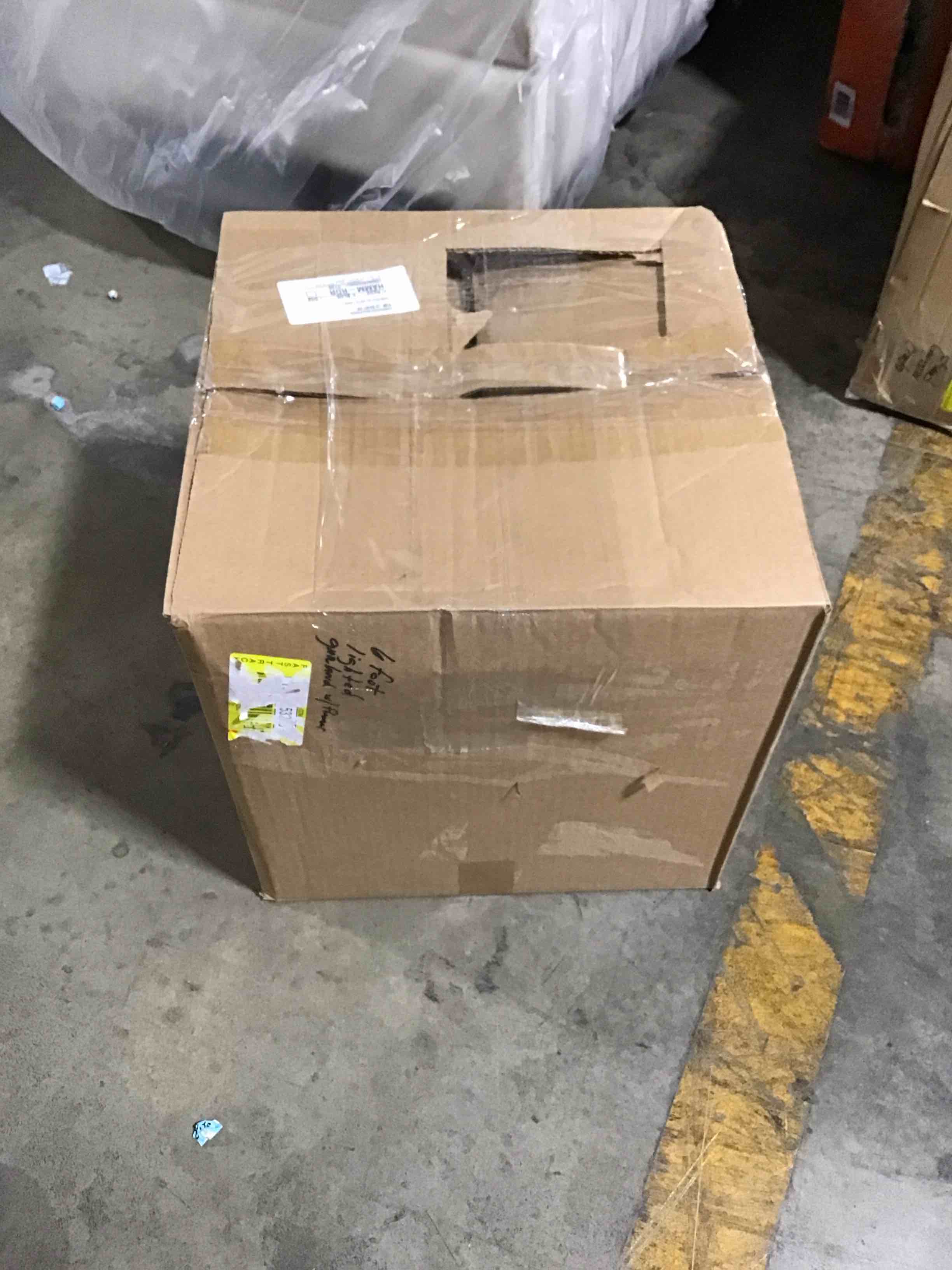 6 foot lighted garland with flowers