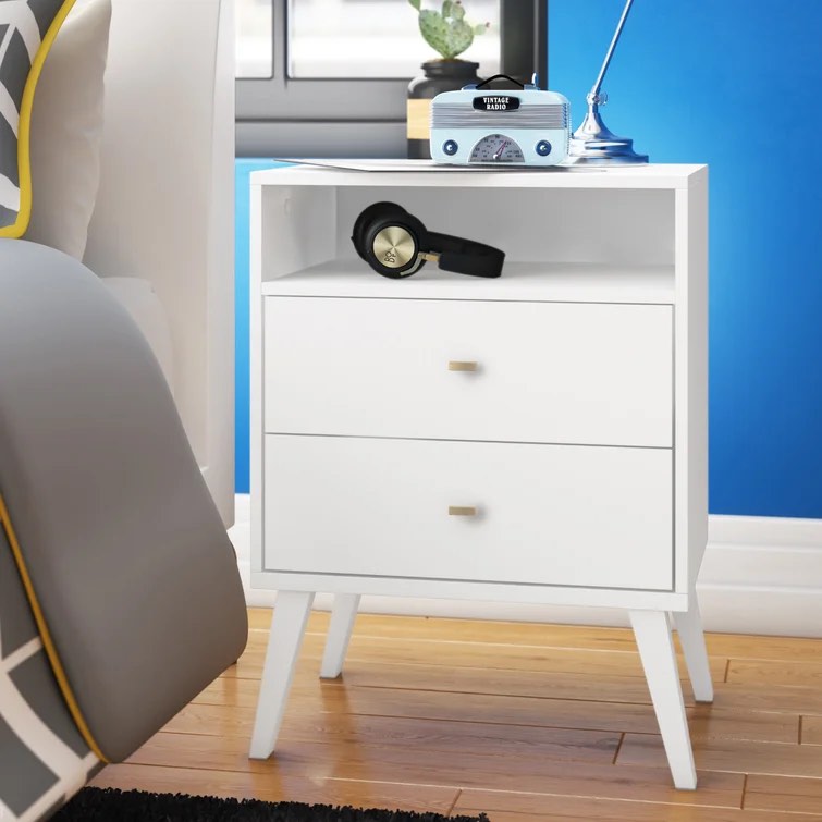 Alyssa Solid + Manufactured Wood Nightstand