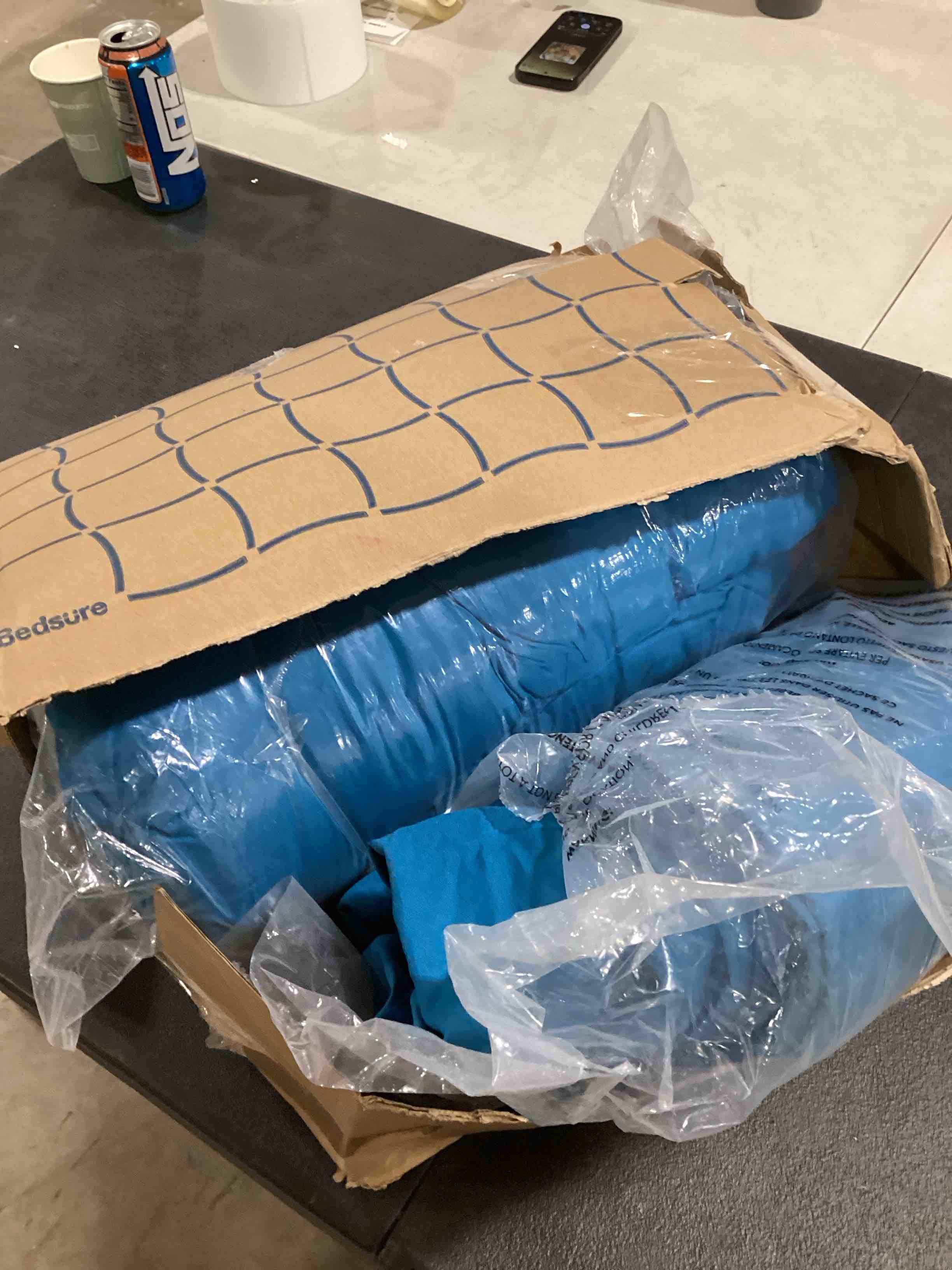 BEDSURE California King Comforter Set Cal King Bed Set 7 Pieces