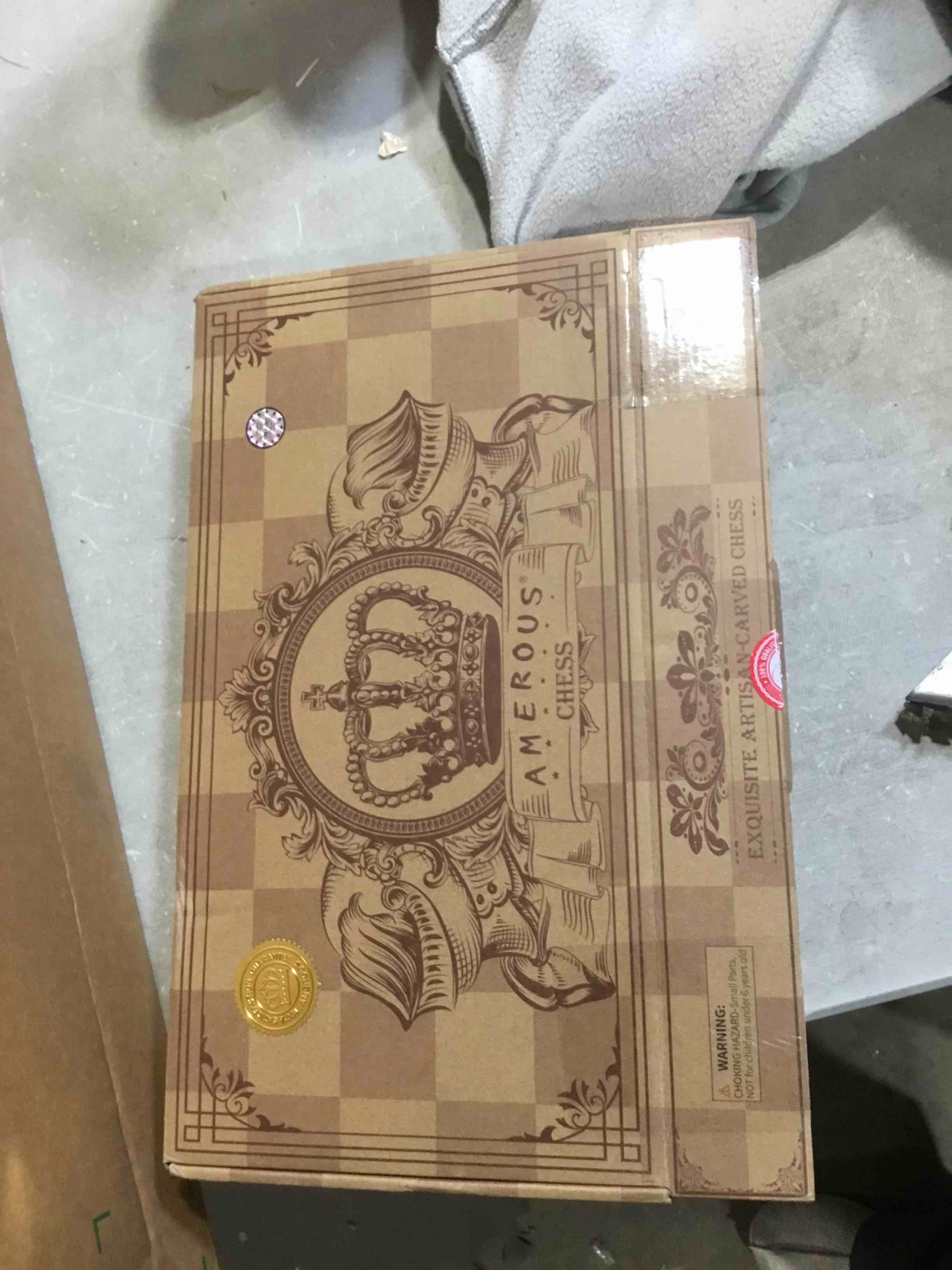 AMEROUS 15 Inches Magnetic Wooden Chess Set - 2 Extra Queens - Folding Board - Pieces Storage Slots, Handmade Portable Travel Chess Game - Beginner Chess Set for Kids, 6 up Age