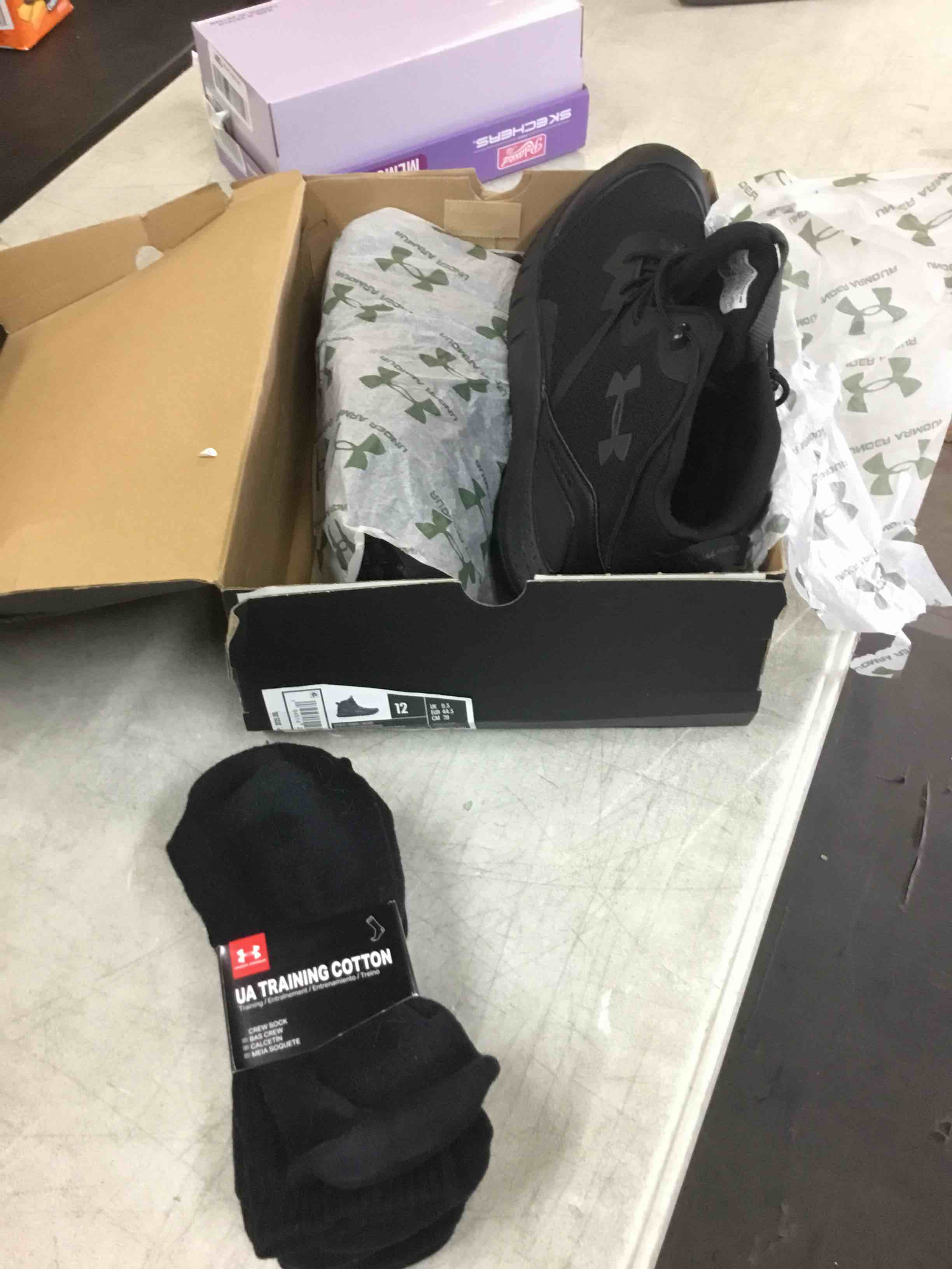 Under Armor Socks and Shoe Bundle 