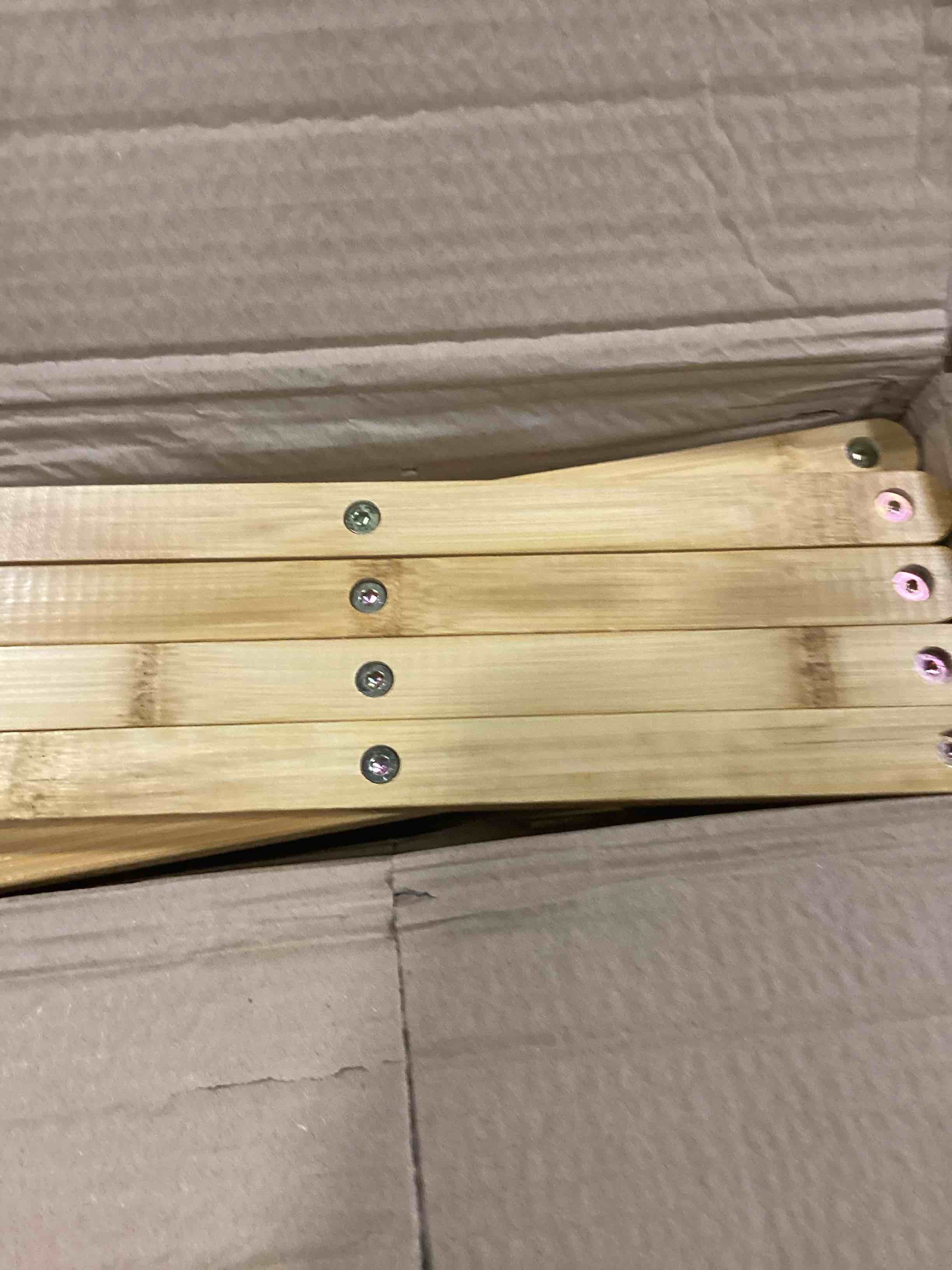 Kaoolaa Folding Bamboo Shoe Rack No Installation Required, Ventilated