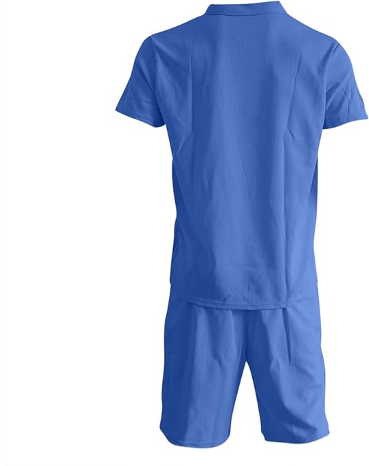 (Similar)(XL) Men's 2 Piece Outfits Casual Short Sleeve 1/4 Zip Shirt and Shorts Sets Summer Tracksuits for Men