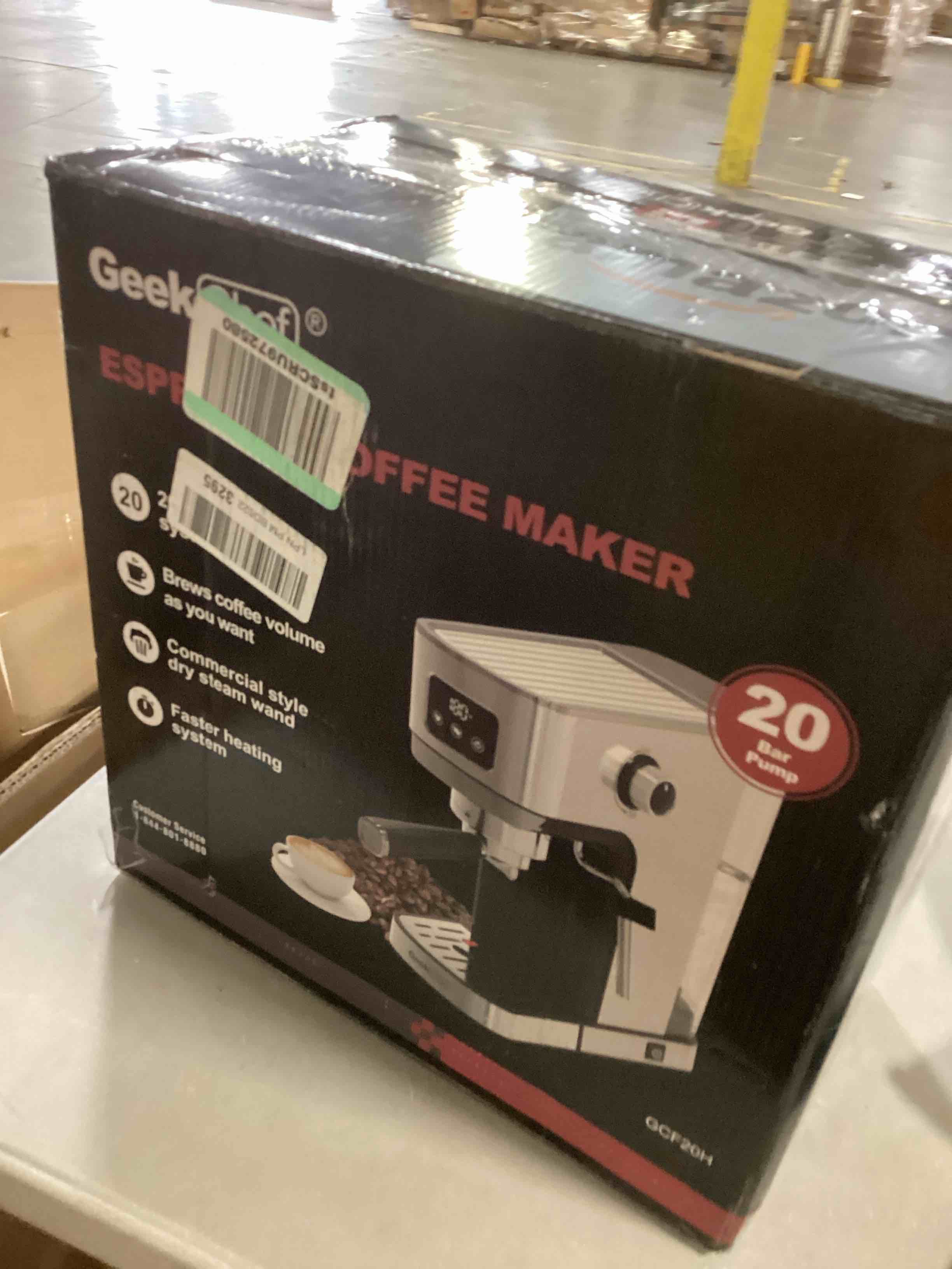 Geek Chef Espresso Machine, 20 Bar Coffee Machine, Fast Heating