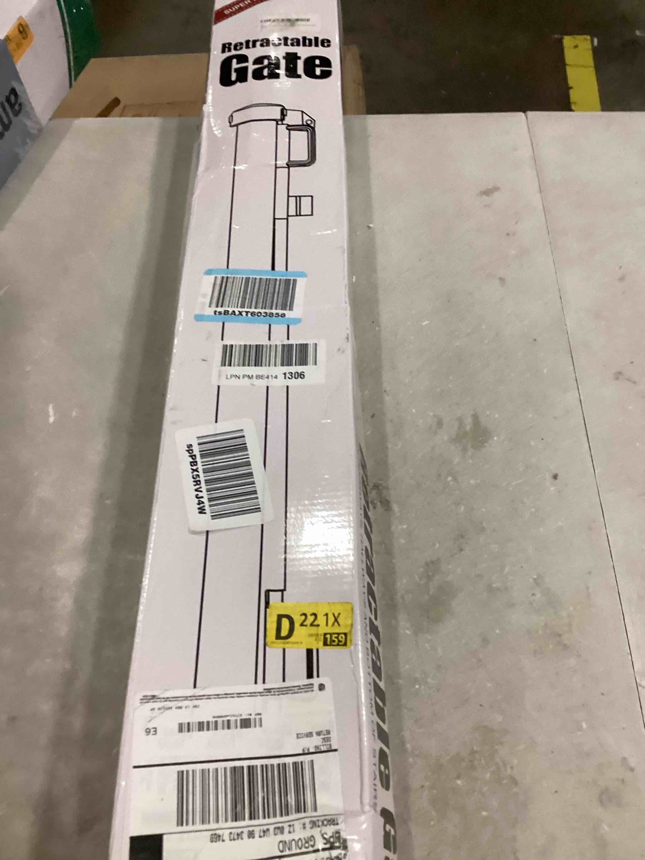 130 Inch Extra Wide Retractable Gate for Extra Wide Openings Pet Gates