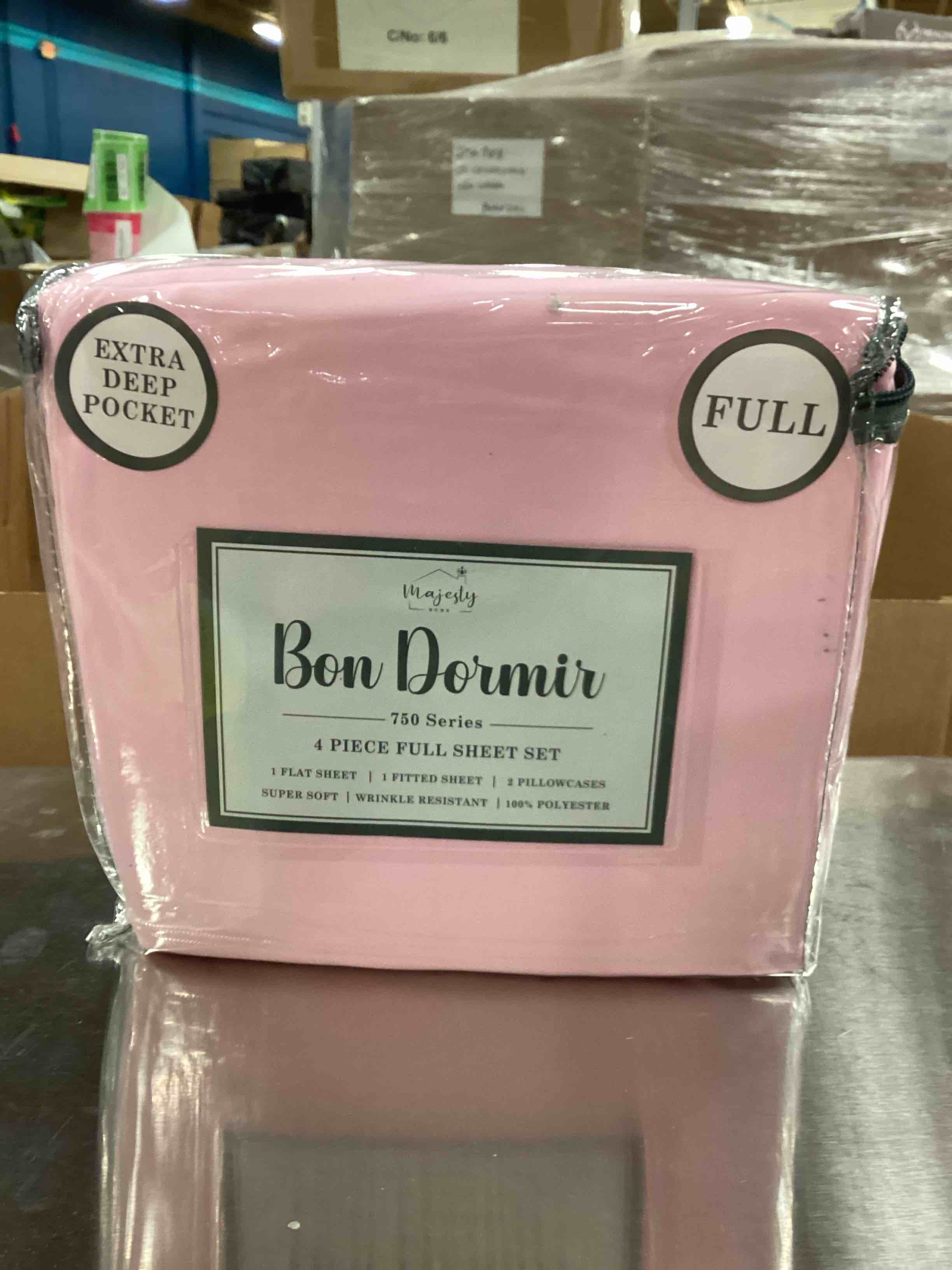 Bon Dormir 750 series 4 piece full sheet, set extra deep pockets