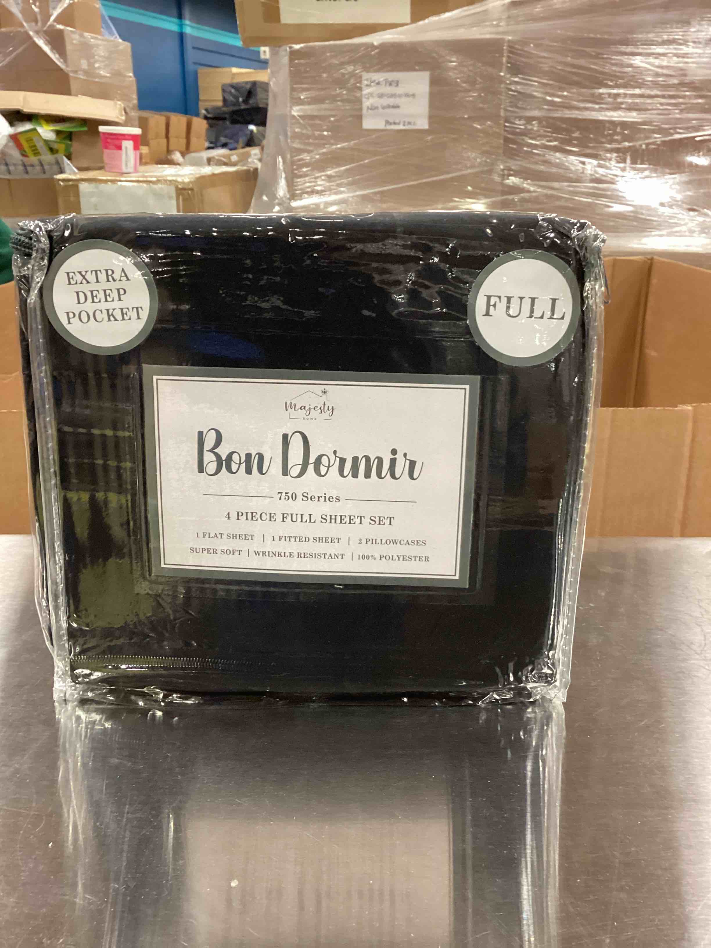 Bon Dormir 750 series 4 piece full sheet, set extra deep pockets