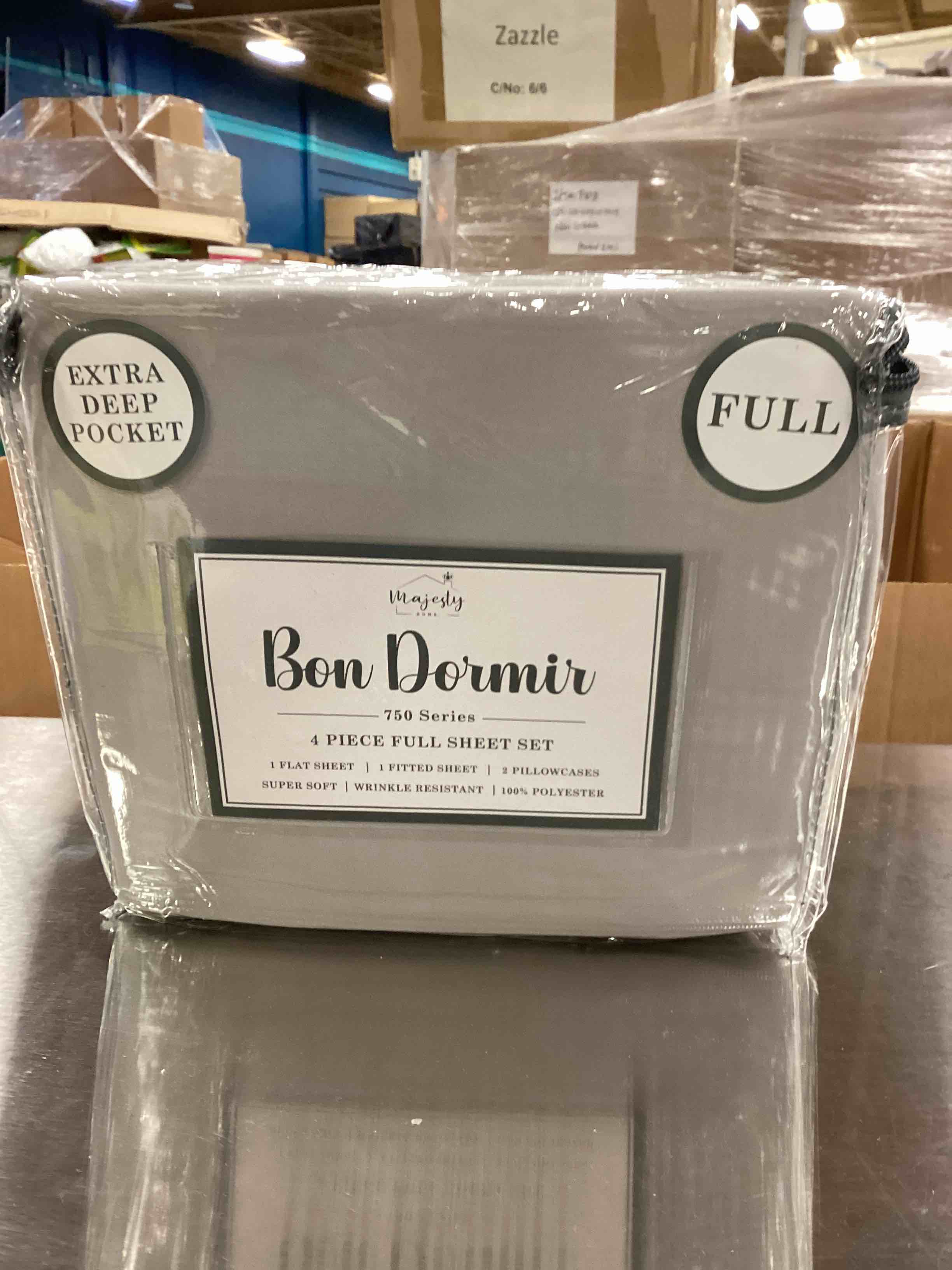 Bon Dormir 750 series 4 piece full sheet, set extra deep pockets