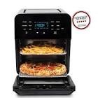 NuWave Brio 15.5-Quart Large Capacity Air Fryer + Grill; Probe; 2 Stainless Steel Racks; Drip Tray; Rotisserie Kit; Sear, Stage, Preheat, Rotisserie