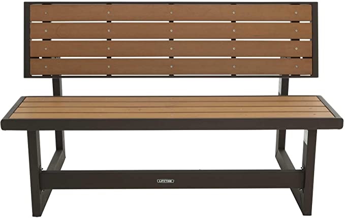 Lifetime 60054 Convertible Bench / Table, Faux Wood Construction