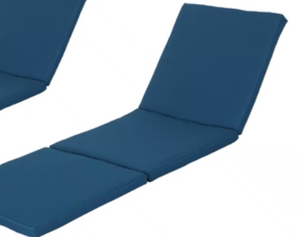 Caesar Blue Outdoor Chaise Lounge Cushion 62575.00CUSH-BLU