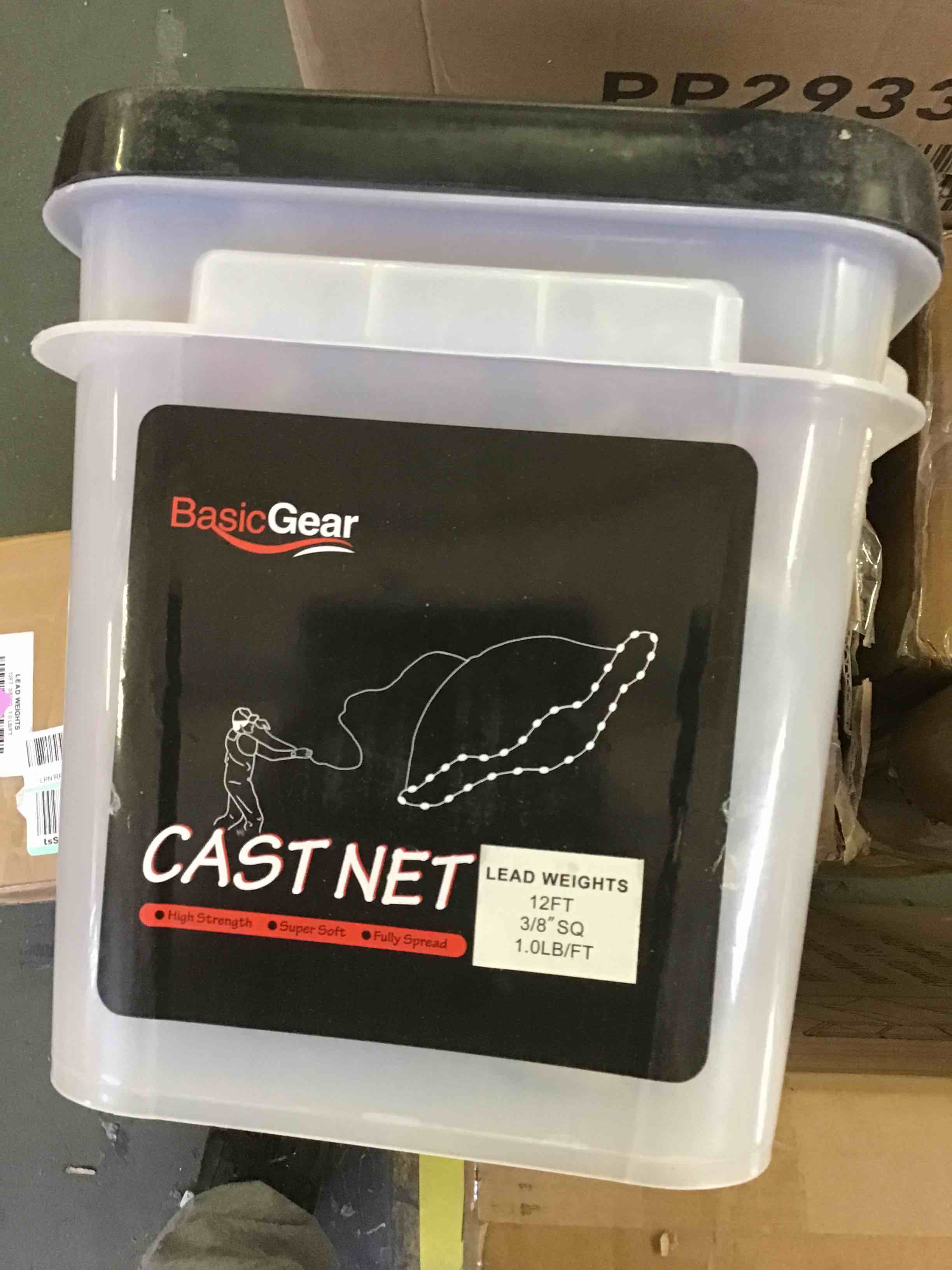 basicgear cast net lead weights 12ft 