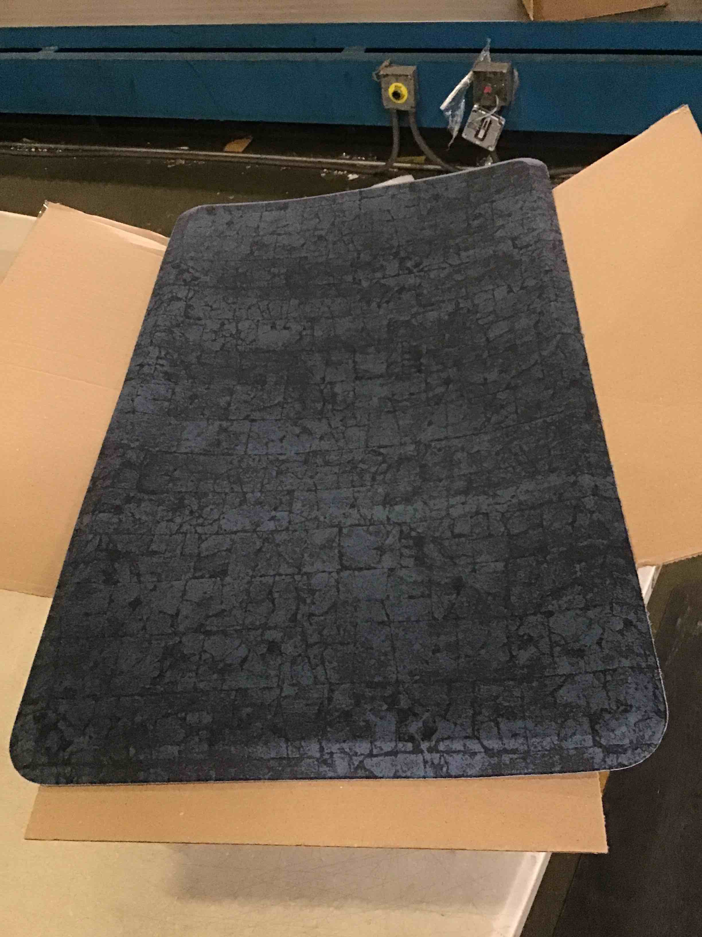 HOMEIDEAS Door Mats Indoor Doormat, Floor Mats for Entrance, Low Profile Dirt Trapper Inside Back Door Rugs, Navy Blue