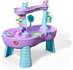 Step2 Rain Showers & Unicorns Water Table | Kids Purple Water Play Table with 13-Pc Unicorn Accessory Set