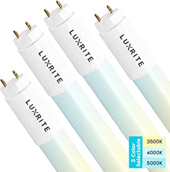 Feit Electric T48/840/LEDG2/4 40W EQ Non-DM T8/T12 Linear LED Tube Light Bulb, 2-Pack