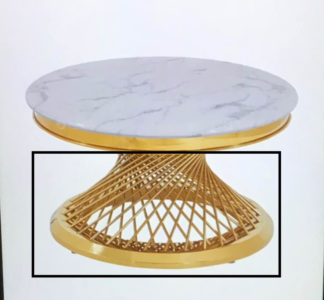 ERTISAN FURNITURE ROUND COFFEE TABLE ( incomplete) (only leg)