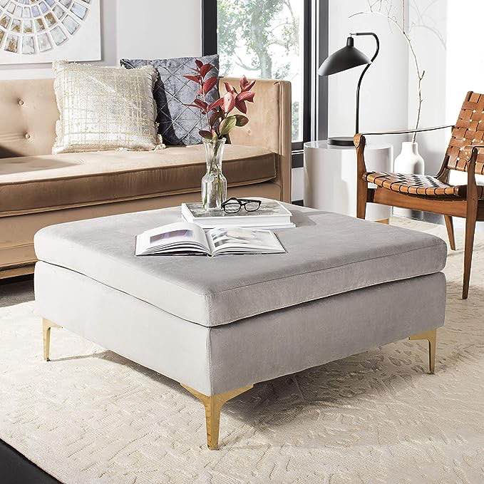 OTTOMAN, color white (incomplete) (similar to the picture)
