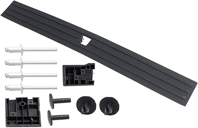 KARPAL Center Flexible Flex Step Tailgate Cap Mad Molding Trim w/Release Button Compatible with Ford F150 F-150 2015-2020