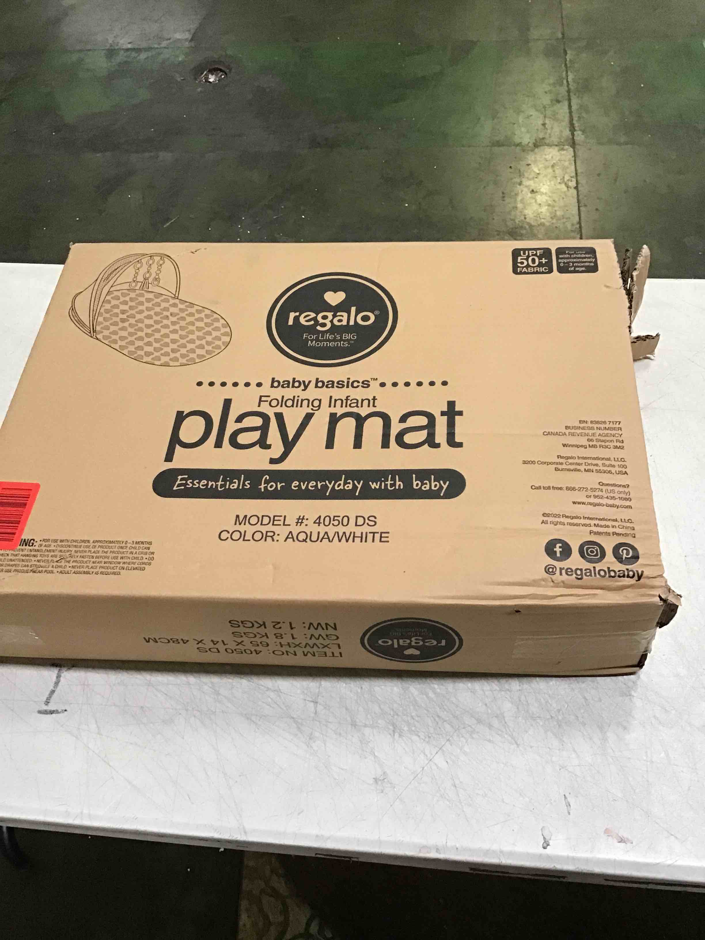 Regalo Baby Basics Foldable Infant Play Mat