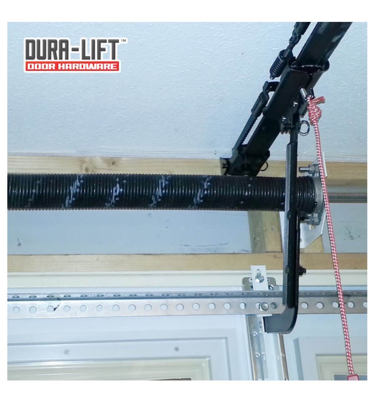 DURA-LIFT .207 x 2" x 25" Torsion Garage Springs (Yellow, Left & Right Wound) with 18" Torsion Spring Winding Rod (2-Pack)