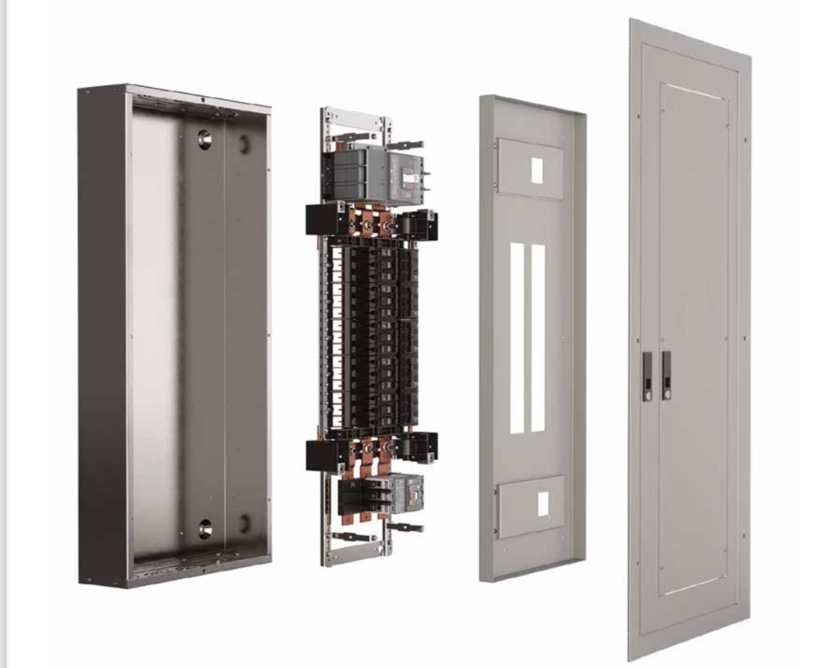 GE Solutions ReliaGear Lighting Panelboard Cover 42 Spaces