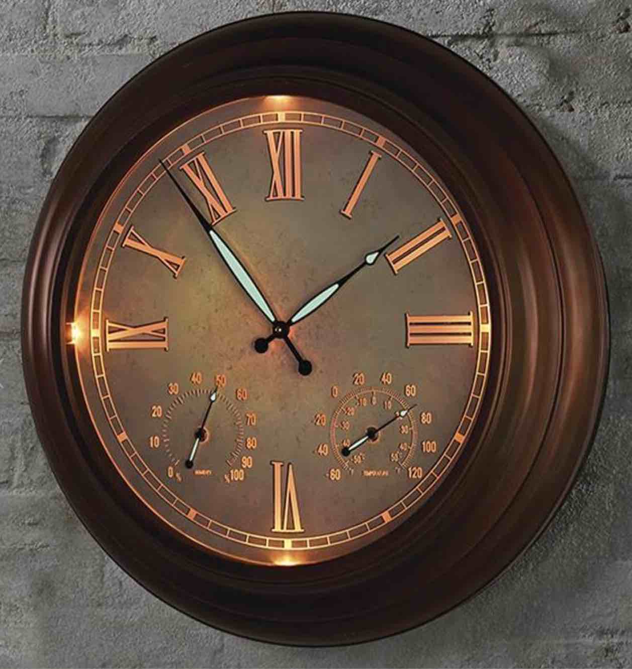 The 24" Outdoor Lighted Atomic Clock